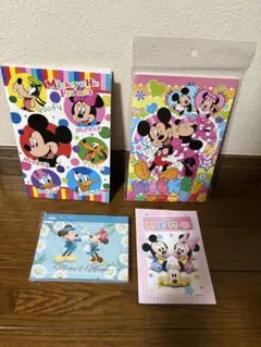 Disney ミッキー＆フレンズ メモ帳 4種セット