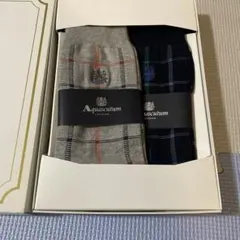 Aquascutum メンズ ソックス 2足セット 25-27cmのサムネイル