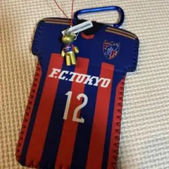 FC東京 ユニフォーム型キーホルダー 12番 ベアチャーム付き