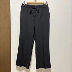 《シワになりにくい》イージーワイドフレアパンツ 【クロスファンクション】