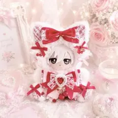 専用 ぬい服 ハンドメイド メイド 10cm ピンク 猫耳 猫 水色 ブラック