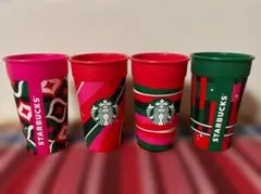 スターバックス ホリデーデザイン◇タンブラー 4個セット◆タイ購入／日本未発売