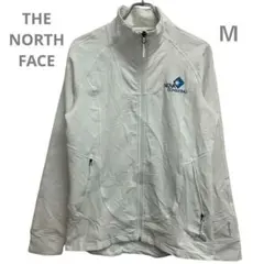 ザノースフェイス　レディースフルジップ　白　M　企業ロゴ　希少　秋冬【515】