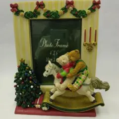 クリスマスベアーフォトフレーム