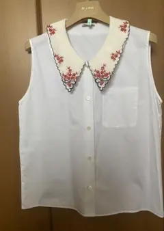 miumiu 花刺繍　ブラウス