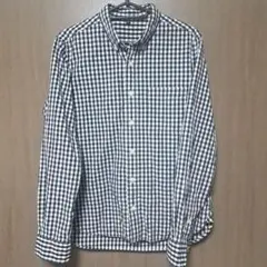 Mサイズ 長袖 チェック柄シャツ