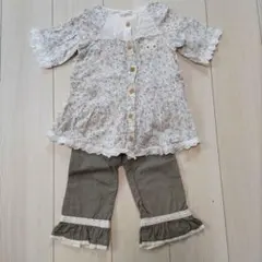 クーラクール 花柄チュニック＆パンツセット