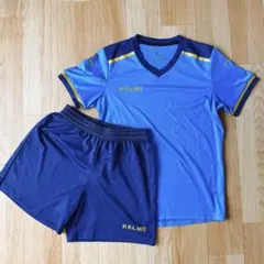 【美品】KELME ケルメ サッカーウェア 上下セット 青 紺 【サイズ】150のサムネイル