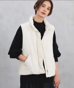 アイボリー ダウンジャケット