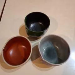 陶器製茶碗3点セット