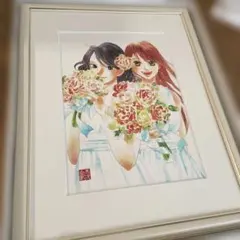 夏目友人帳 原画展 直筆サイン入り額装版画 緑川ゆき 限定70部 - メルカリ