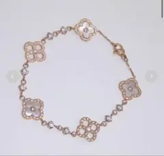 SASSY ANGEL フラワーモチーフ ブレスレット ピンクゴールドカラー 