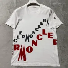 MONCLER モンクレール ロゴ プリント Tシャツ Lサイズ メンズ