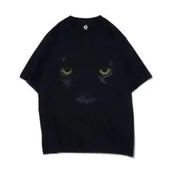 ROKKAN.O.C. 黒いヒョウの目 Tシャツ