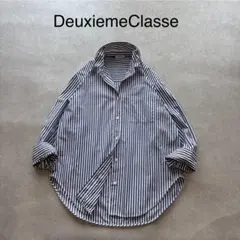 【美品】 ドゥーズィエムクラス ストライプワイヤーカラーシャツ ワイヤーカラーのサムネイル