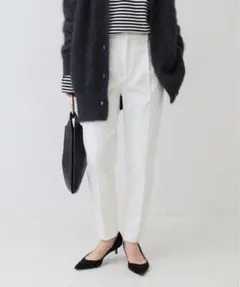 新品タグ付き★スピックアンドスパン★両面起毛テーパードパンツ