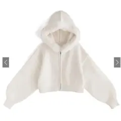 フードファーニットパーカー[an1497] GRL