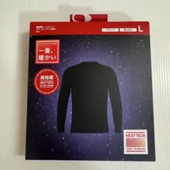HEATTECH 超極暖 クルーネックT L ブラック