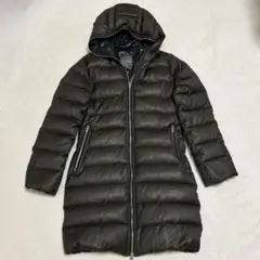 極美品 デュベティカ ダウンコート アチェ シャイニーナイロン 黒 水色 