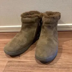 green label relaxingキッズ ブラウンファーブーツ　21cm