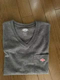 DANTON Vネック ポケットTシャツ グレーのサムネイル