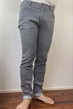 ランバン コレクション グレーデニムパンツ
