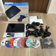 PS2 SCPH-90000 ブラック　本体　コントローラー　箱・説付き　動確済