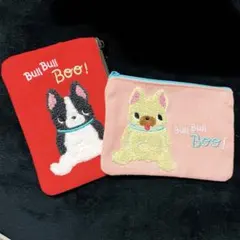 ブルブルBooサガラ刺繍ポーチ　boo 2点セット