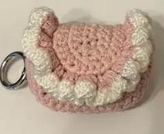 フリル付き AirPodsケース 小物入れ