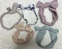 ベビー　ヘッドバンド　5つ