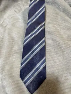 GIVENCHY ネクタイ ゼブラ ストライプ ブルー