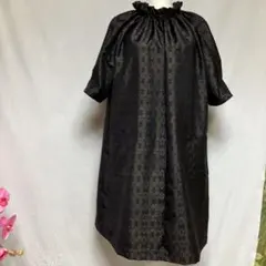着物リメイク//大島紬//楽楽チュニックワンピースNO350のサムネイル