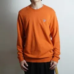 GUESS ロゴ 刺繍 オレンジ スウェット /HW476