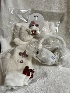 リルリンリン　クリスマス　2025 マフラー　イヤーマフ　ミトン　3点セット