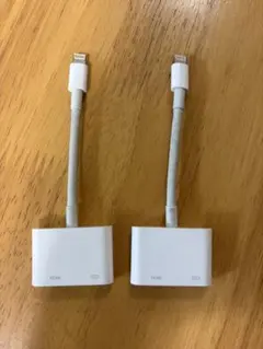 Lightning HDMI変換アダプター 2個セット