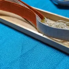 (高価)　オレンジと白の 帯締め