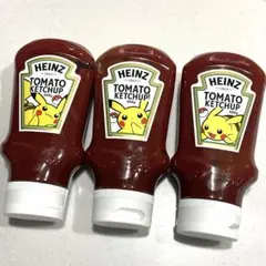 【限定】HEINZ トマトケチャップ ピカチュウデザイン ポケモン　3本セットのサムネイル