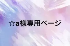 ☆a様。専用ページ