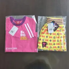BABYDOLL ピンクTシャツとDREAMBABYS イエロースカートセット