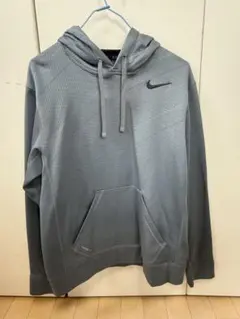 新品 ナイキ NIKE パーカー ハイネック 長袖 M 灰 ポリ スポーツ 
