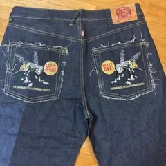 テッドマン ブラシアート ボタンフライ デニム パンツ Ted man W29
