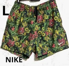 ♦︎良品・希少♦︎NIKE 花柄 ポタニカル　ハーフパンツ　水陸両用　メンズ　L