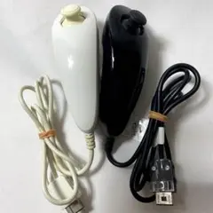 Wii ヌンチャク コントローラー 2個セット（白・黒）