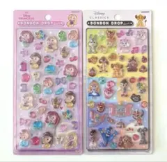 ディズニー　プリンセス クラシック　ボンボンドロップシール　セット　国内正規品