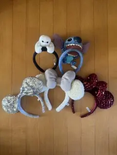 ディズニーキャラクターカチューシャ5個セット