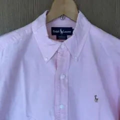 ラルフローレン YARMOUTH 長袖BDシャツ ピンク L 古着
