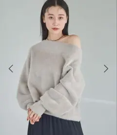 eimy istoire アンゴラブレンドＶネックニット EIMY ISTOIRE エイミーイストワール eimy istoire アンゴラブレンドV
