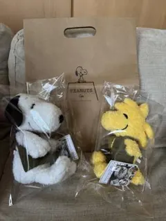 新品 エプロンスヌーピー&ウッドストックセット売り