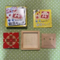 木製玩具 脳活キューブ　テキストブック付き　知育玩具　木製パズルのサムネイル