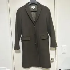 ユニクロ　イネス　ダークブラウン ロングコート チェスターコート